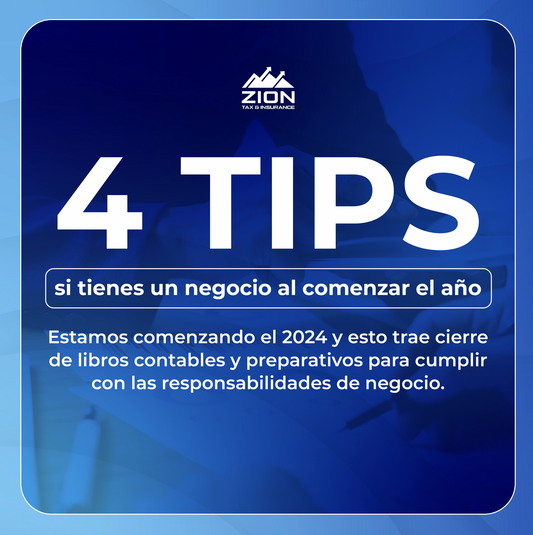 4 Tips si tienes un negocio al comenzar el año