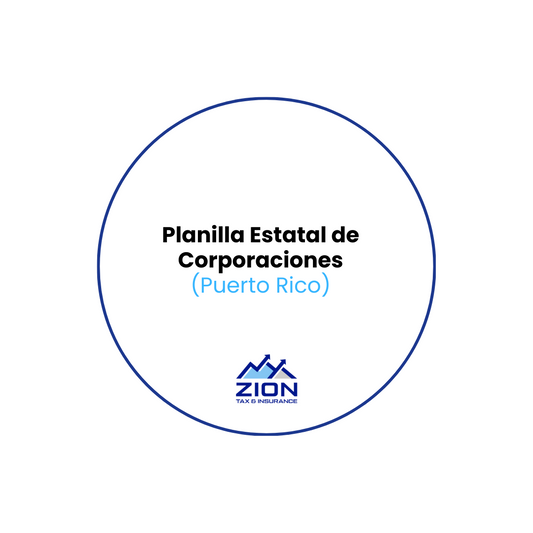 Planilla Corporativa Estatal para corporaciones regulares (Departamento de Hacienda)