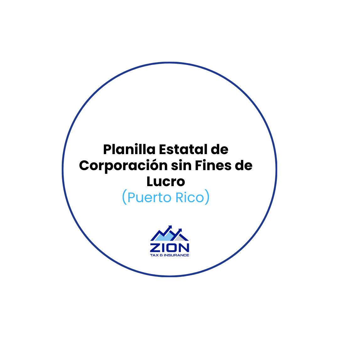 Planilla Corporativa Estatal para corporaciones sin fines de lucro (Departamento de Hacienda)