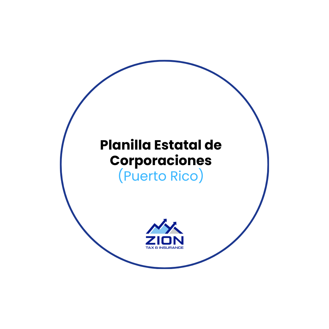 Planilla Corporativa Estatal para corporaciones regulares (Departamento de Hacienda)