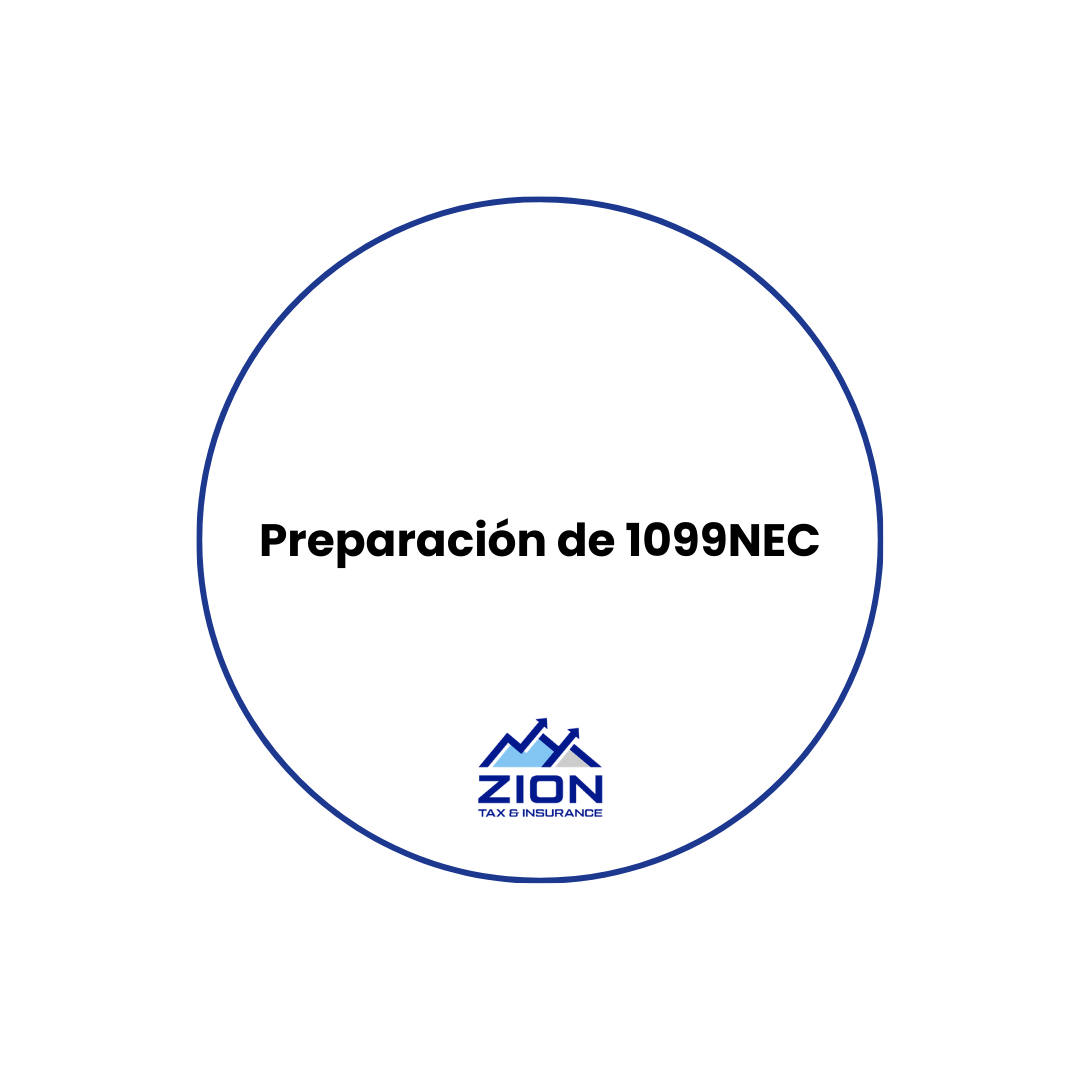 Preparaci n De Formulario 1099 NEC Zion Tax Insurance Preparaci n de formulario 1099 nec zion tax insurance