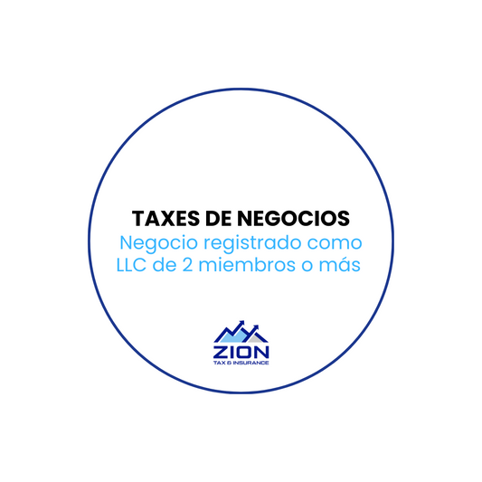 Declaración de Impuestos de Negocios Registrados como LLC (2 miembros o más)