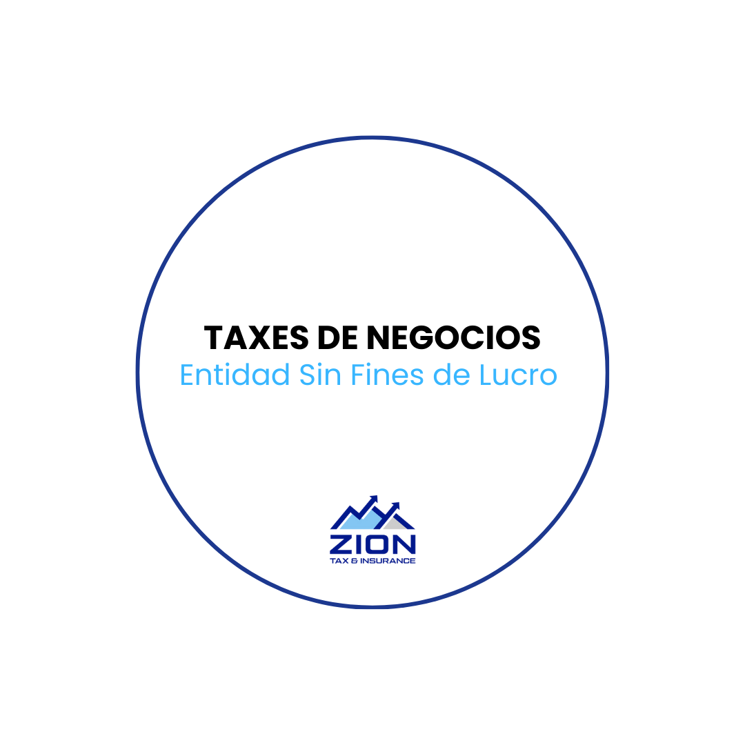 Declaración de Impuestos de Negocios Registrados como Sin Fines de Lucro
