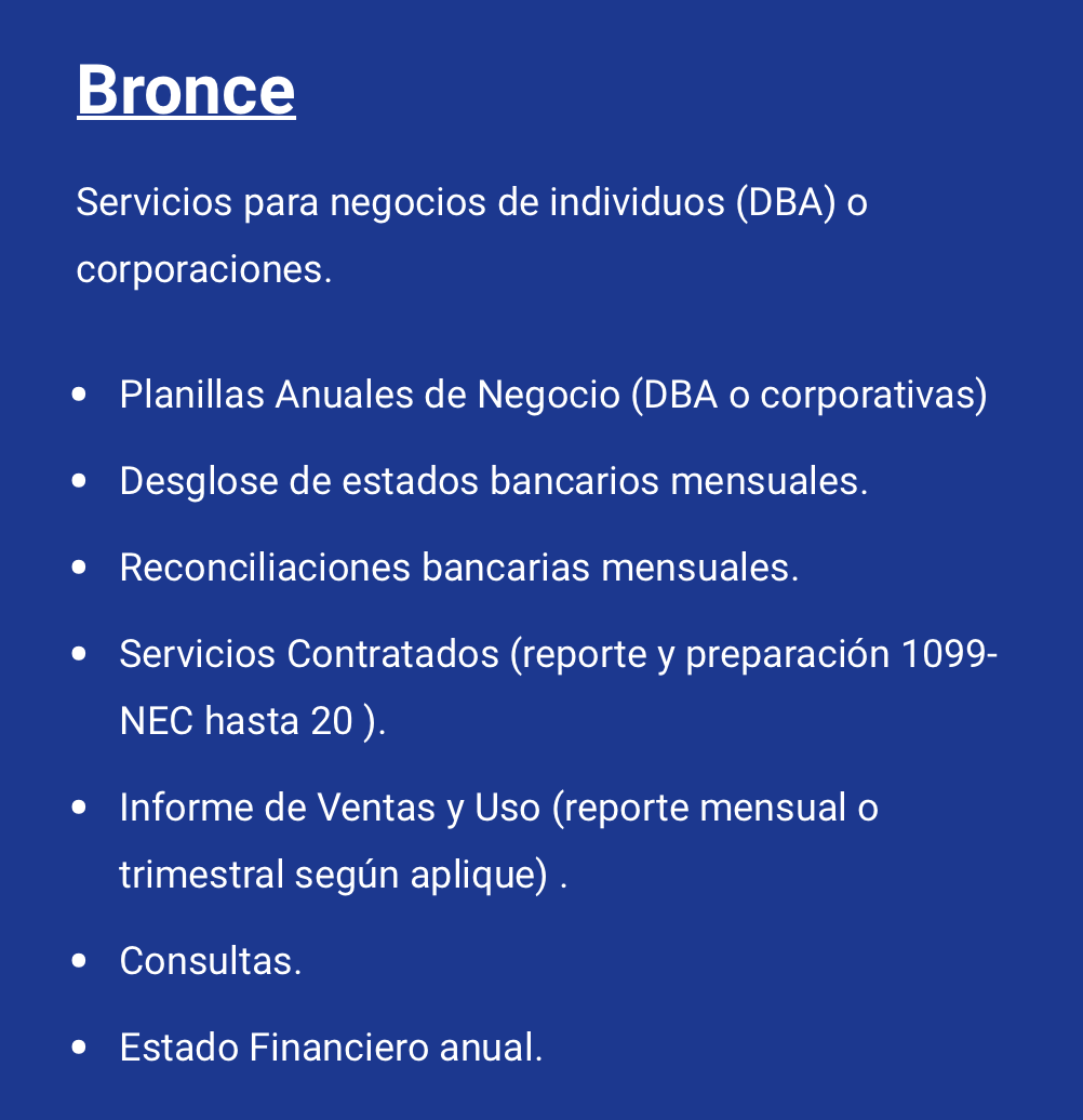 Servicios de Contabilidad para Negocios
